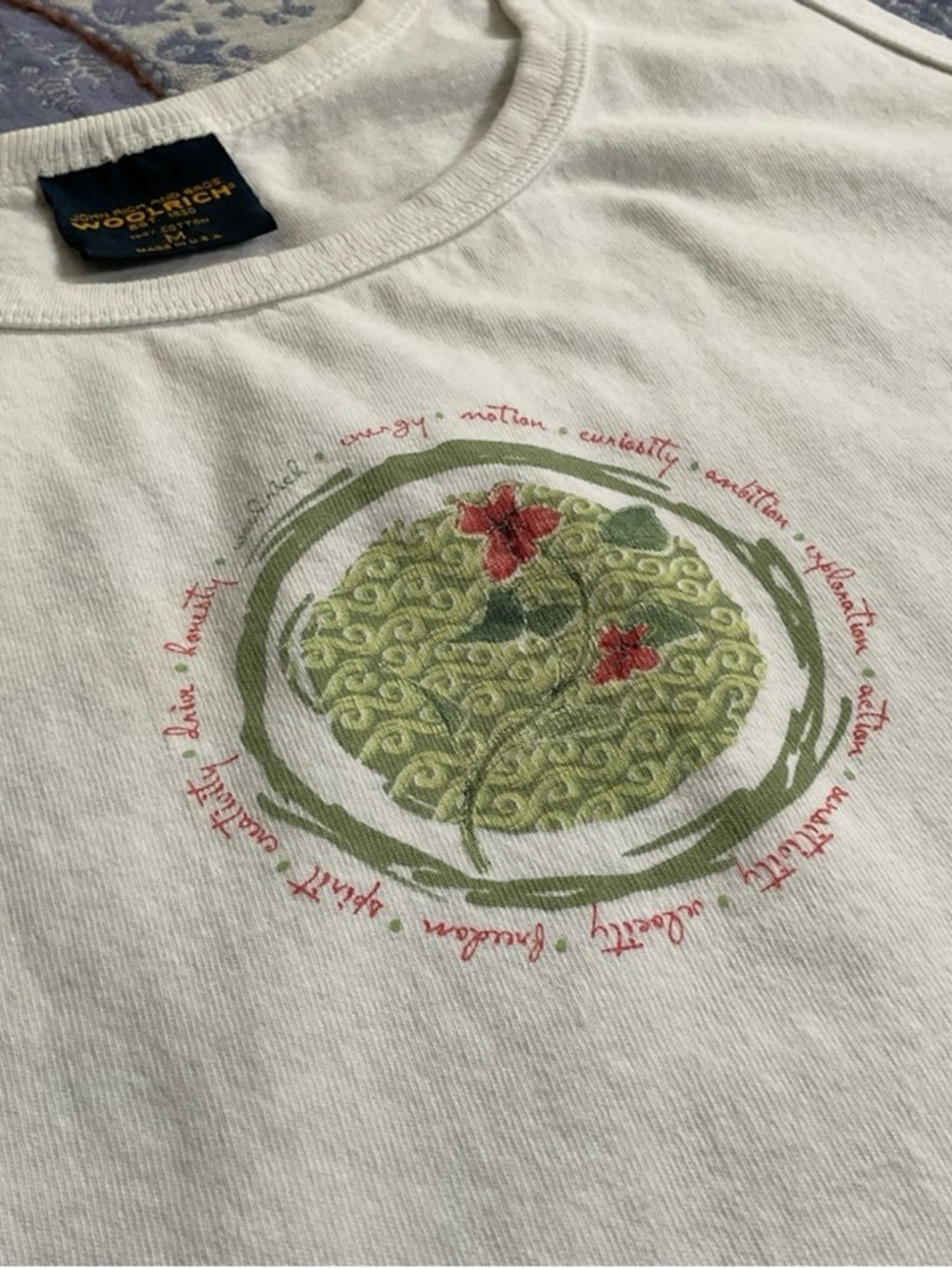 Vintage 90s Woolrich USA Floral Heritage Graphic Tank Made in USA Medium - Picture 5 of 11